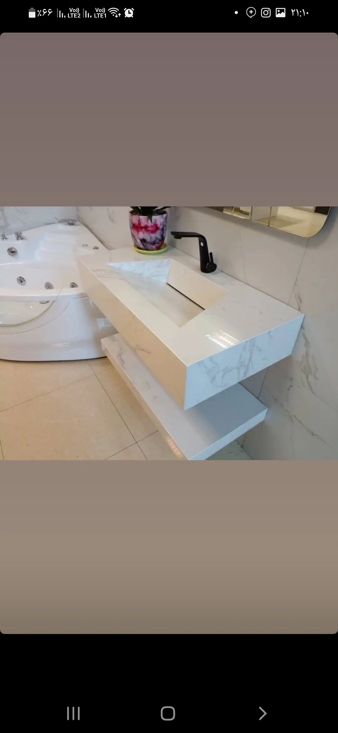 روشویی سنگی و سرامیکی